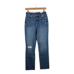 New Free Assembly The Super High Rise Straight Jeans‎ size 0 Blue